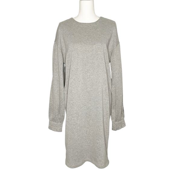 ASOS Gray Long Sleeve Sweatshirt Dress 8 Tall NWT - Picture 1 of 7